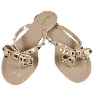 VALENTINO WOMENS BOW NUDE SANDAL dupes ❤️